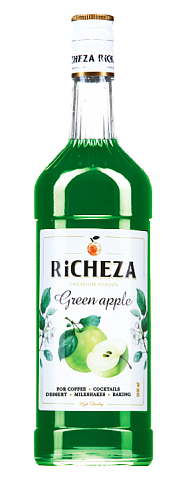  Сироп RiCHEZA Зеленое яблоко стекло (1л) шт
